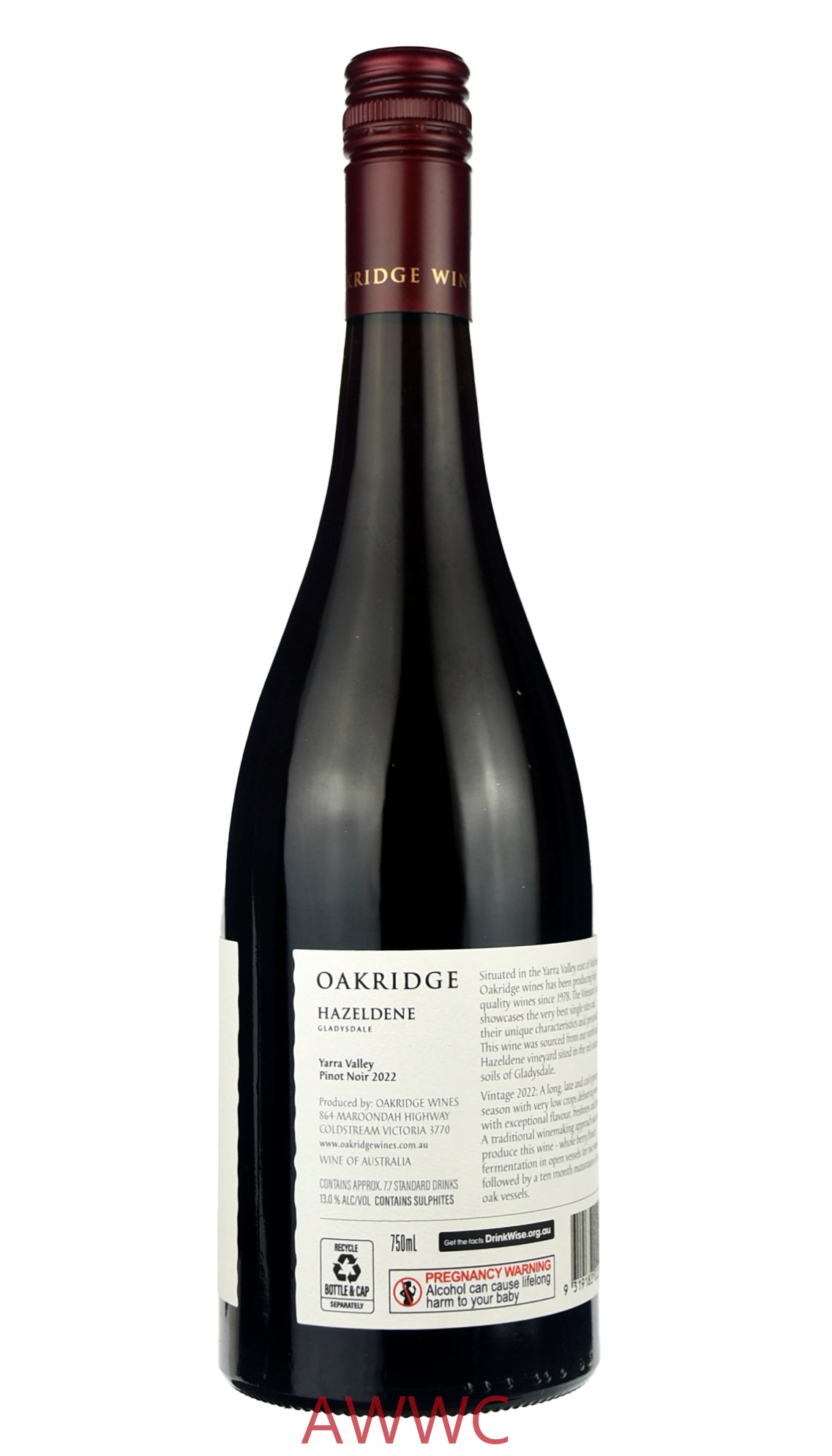 奧克利治Yarra Valley 黑皮諾  2022