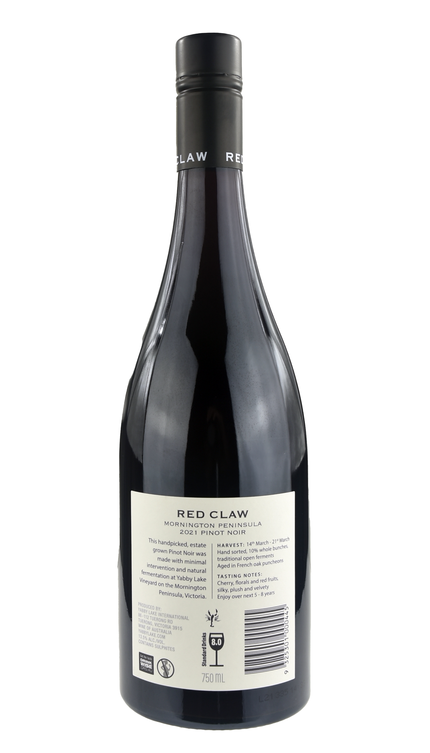 雅碧湖 Mornington Peninsula  Red Claw 黑皮諾 2021