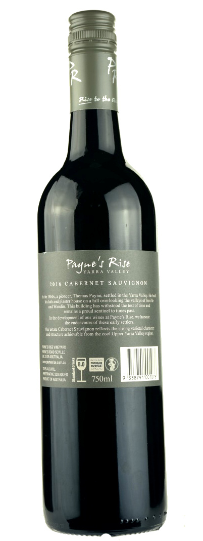 Paynes Rise Yarra Valley Cabernet Sauvignon 2016